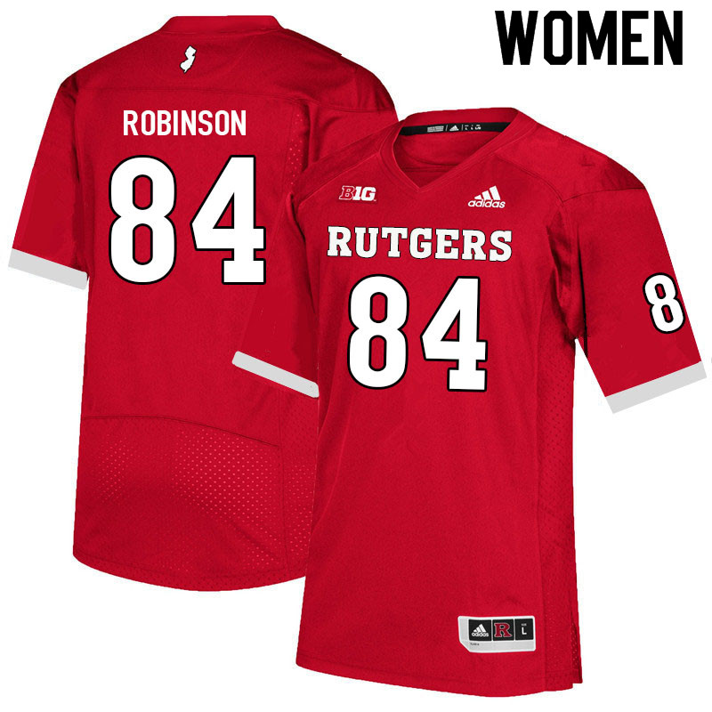 Women #84 Ahmirr Robinson Rutgers Scarlet Knights College Football Jerseys Sale-Scarlet - Click Image to Close